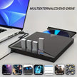 Lecteur et graveur CD/DVD portable - Clé USB C externe avec lecteur de carte SD, Hub USB 3.0 Type C