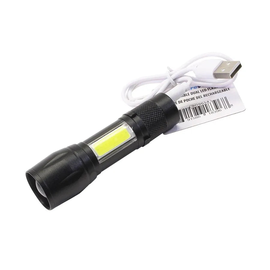 Mini lampe de poche DEL rechargeable avec pince de ceinture - 200 lumens - 3 mod image 1