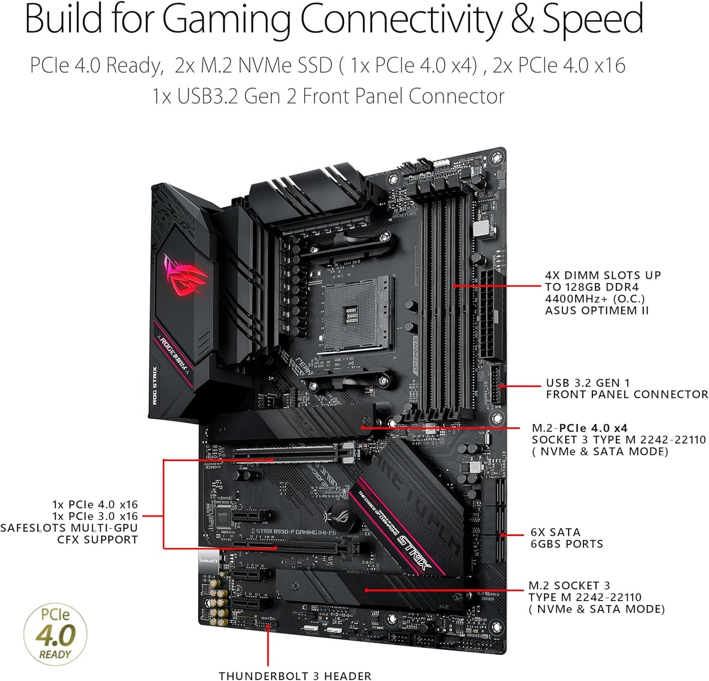 Asus ROG Strix B550-F Gaming Wi-Fi II AMD AM4 image 3