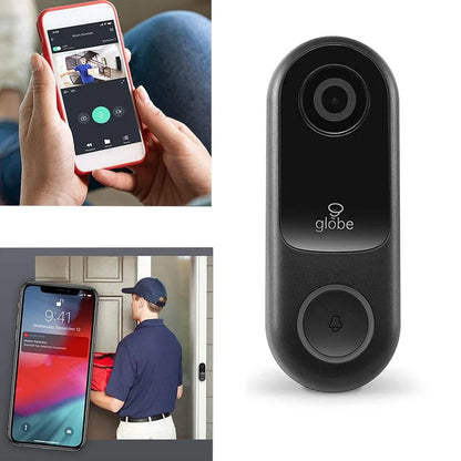 Sonnette caméra Wi-Fi GLOBE avec détecteur de mouvement - HD image 1
