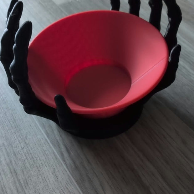 Bol à bonbons d’Halloween Skeleton Hands – Mains de squelette