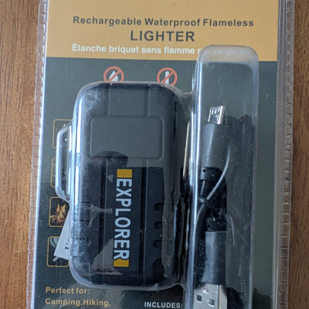 Allumeur sans flamme rechargeable noir