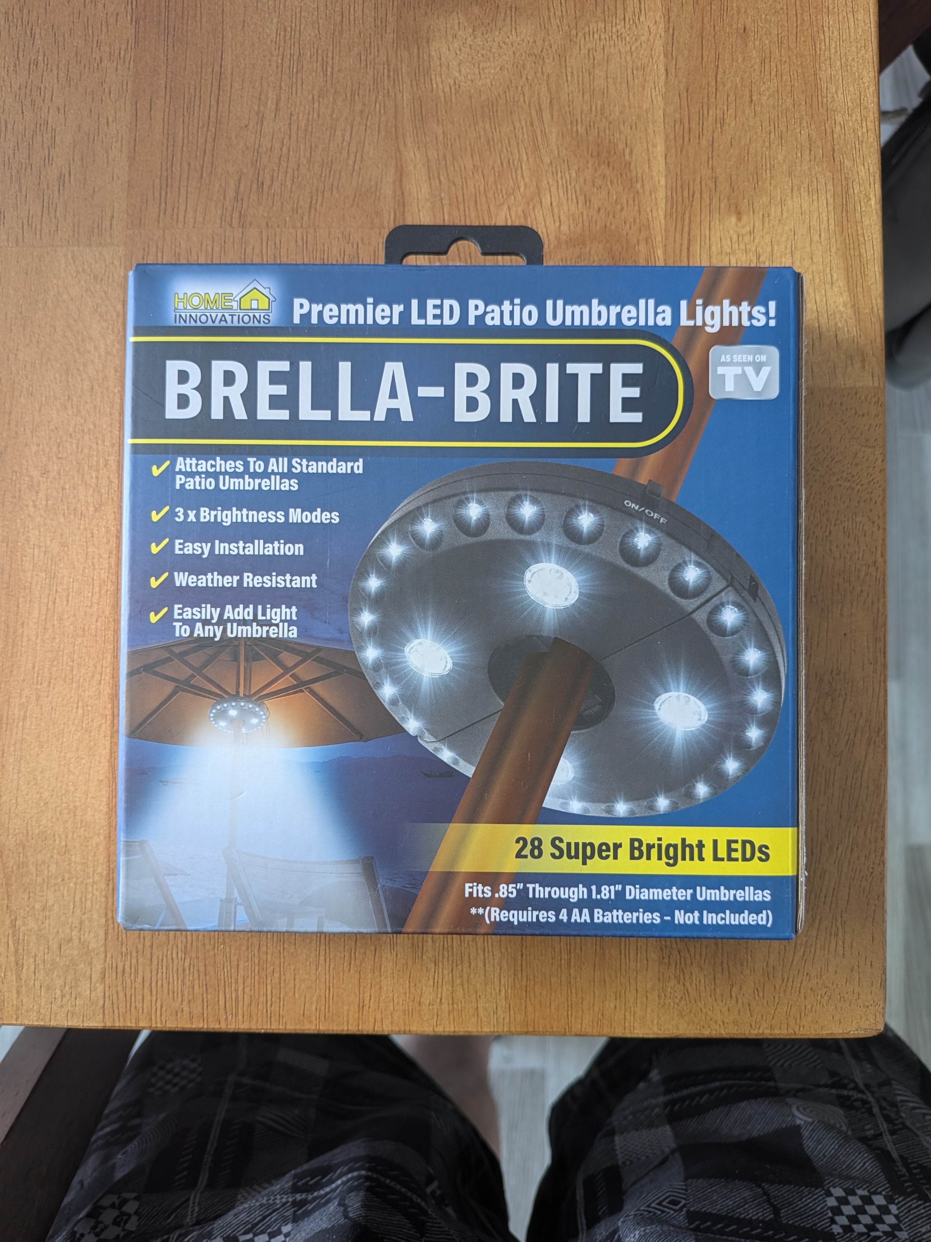 Lampe à DEL pour parasol