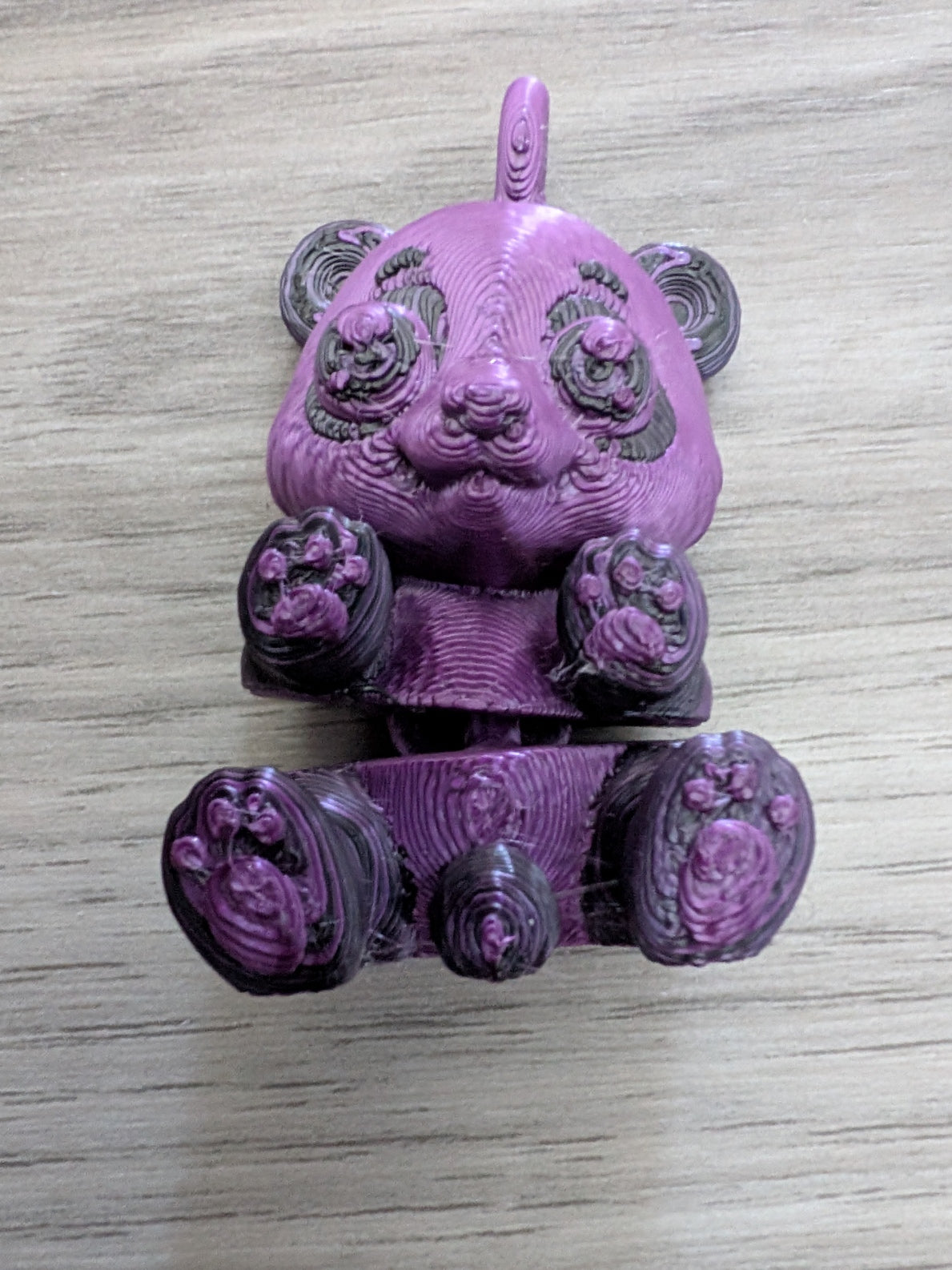 Porte-clés panda kawaii articulé, jouet fidget