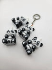Porte-clés panda kawaii articulé, jouet fidget