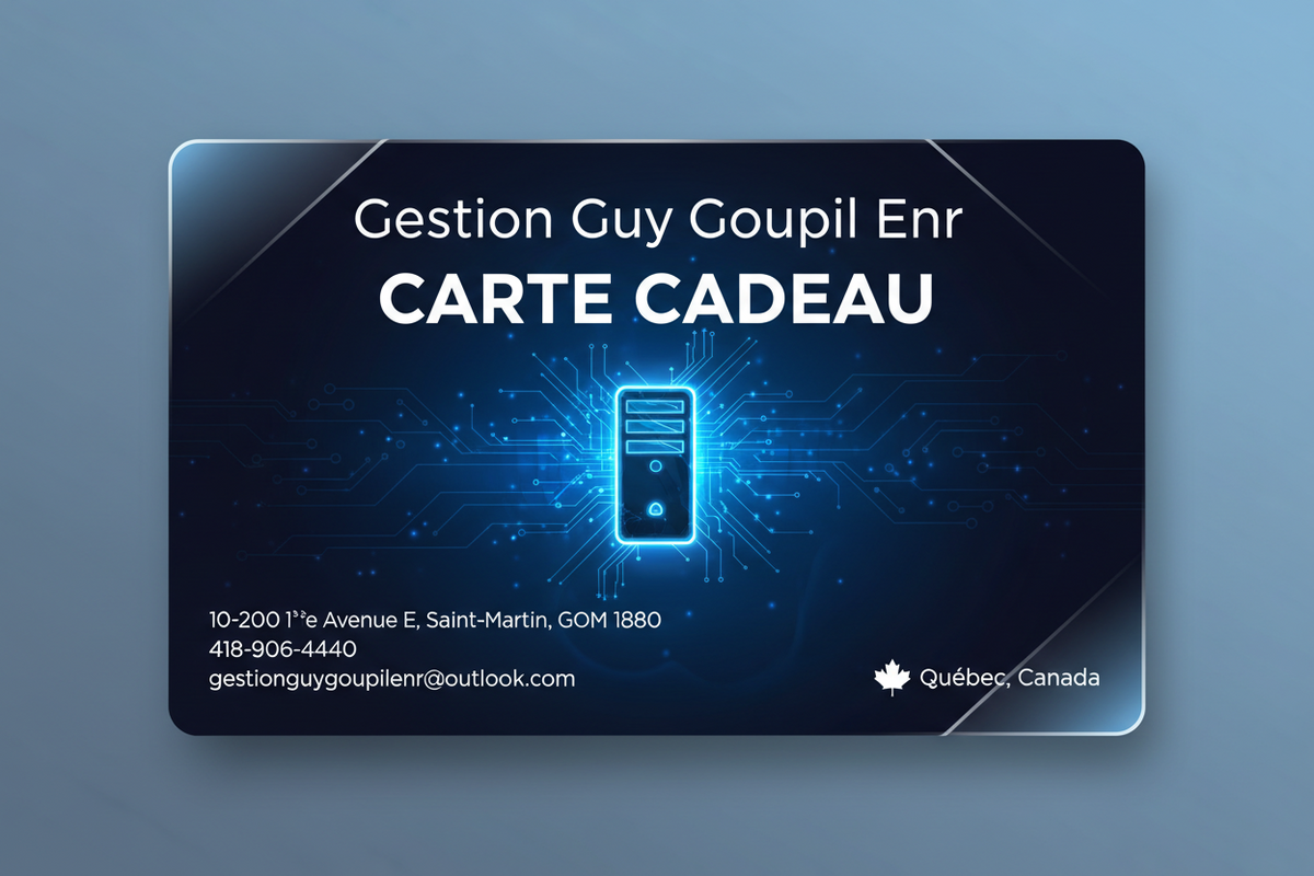 Carte Cadeau Gestion Guy Goupil Enr