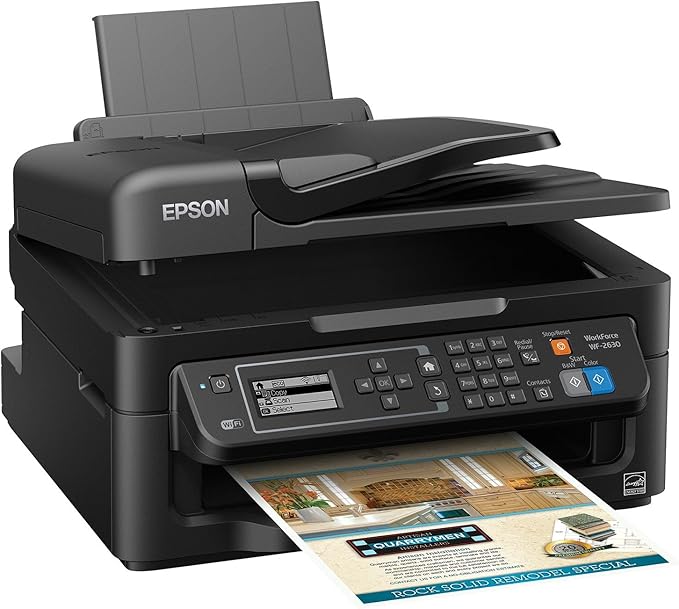 Imprimante jet d'encre couleur sans fil Epson WorkForce WF-2630 image 2