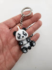Porte-clés panda kawaii articulé, jouet fidget